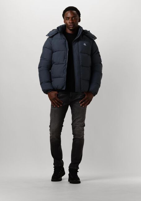 Blauwe CALVIN KLEIN Gewatteerde jas ESSENTIALS NON DOWN JACKET - large