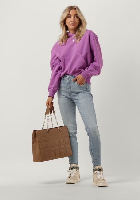 Lila CALVIN KLEIN Sweater MICRO MONOLOGO HOODIE - large