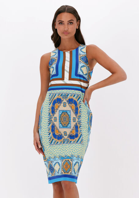 Bekentenis Onafhankelijk Archeoloog Blauwe ANA ALCAZAR Mini jurk DRESS OKOTEX 100 | Omoda
