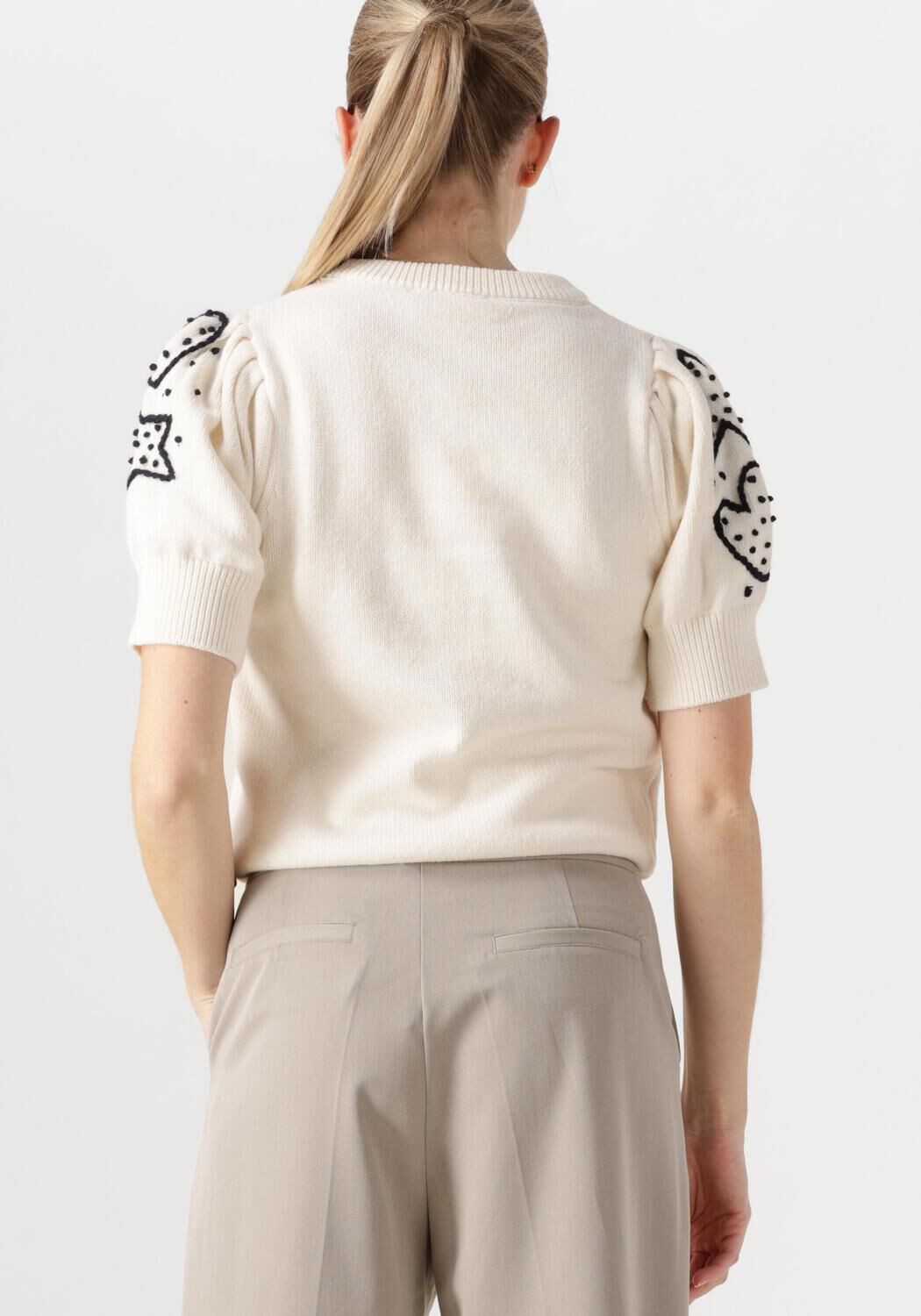 FABIENNE CHAPOT Dames Truien & Vesten Edo Short Sleeve Pullover Wit