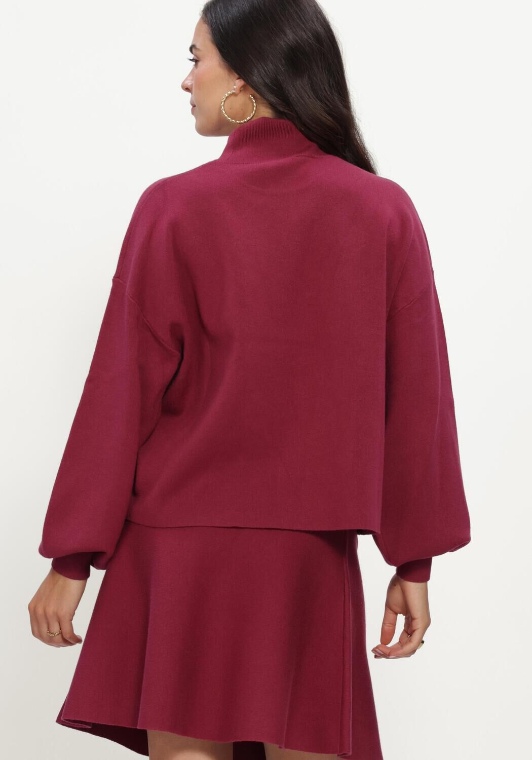 Bordeaux MSCH COPENHAGEN Trui MSCHMERCY EAST M PULLOVER - large