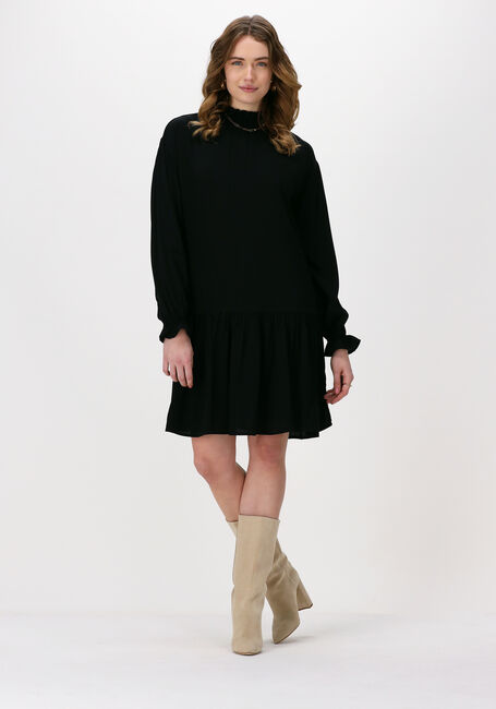Zwarte NA-KD Mini jurk FRILL DETAIL MINI DRESS - large