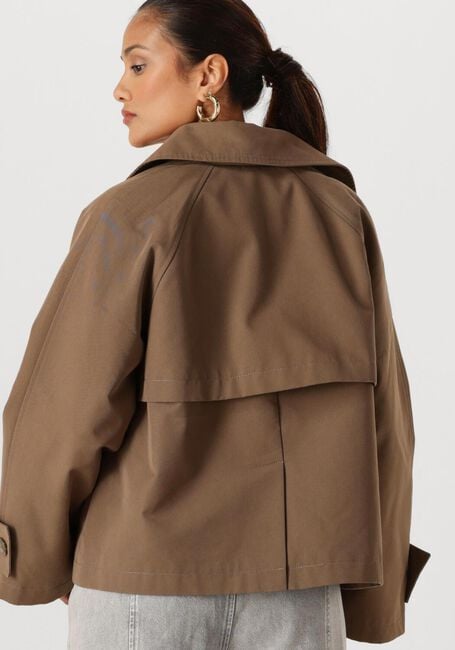 Bruine WITHBLACK Jack WBLJIMBERLY SHORT TRENCH COAT - large