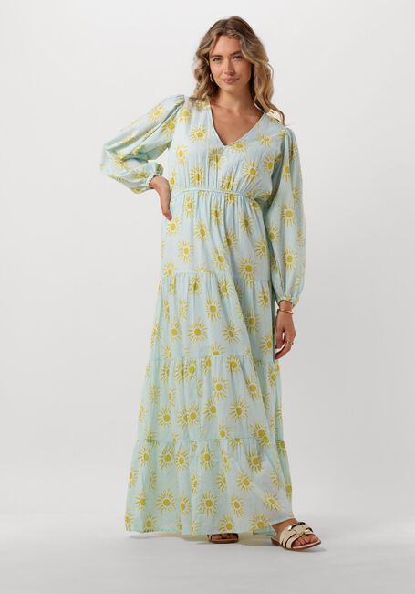 Lichtblauwe OMODA ATELIER Maxi jurk X KAE      - large
