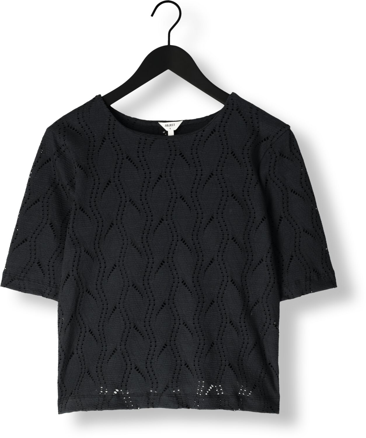 OBJECT Dames Tops & T-shirts Objava 2 4 Lo O-neck Top Zwart