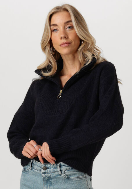 Donkerblauwe BY-BAR Trui BOXY BEAU PULLOVER - large