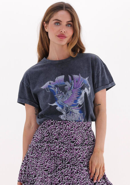 Grijze ALIX THE LABEL T-shirt LADIES KNITTED PHOENIX T-SHIRT - large