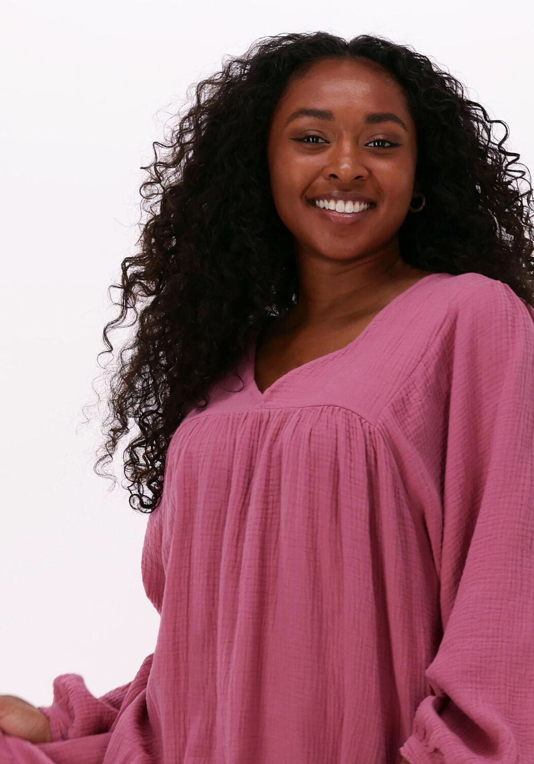 roze by bar maxi jurk rosa doppia dress