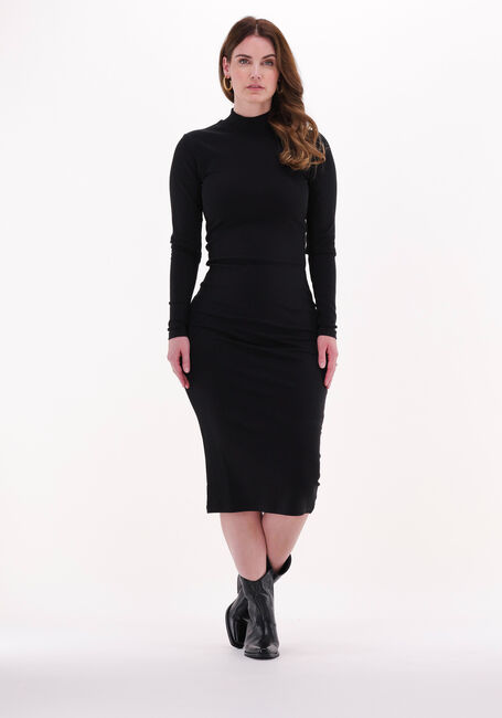 Zwarte MINIMUM Midi jurk RESSY 9539 - large