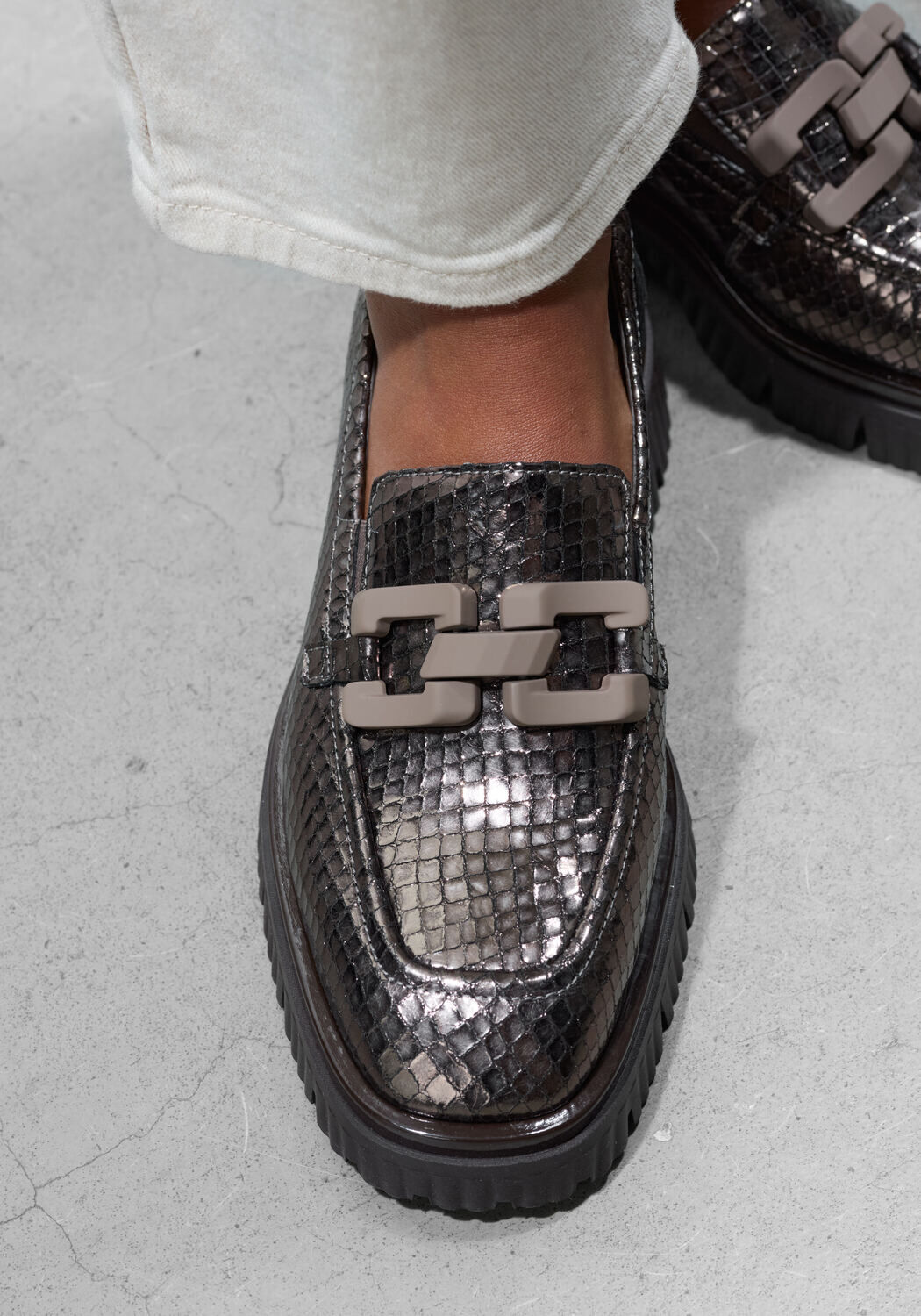 Bronzen SOFTWAVES Loafers 9.02.07 - large