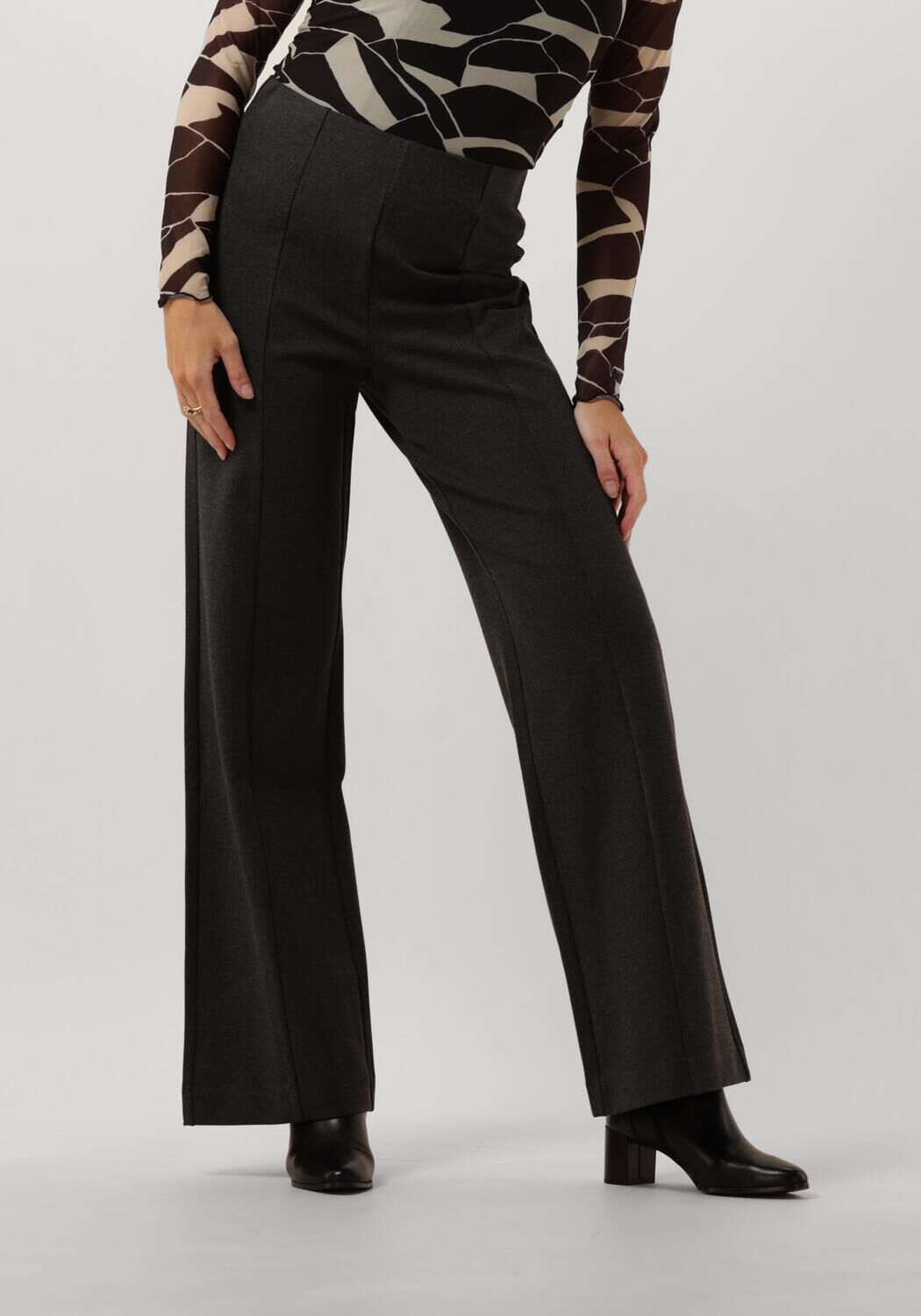 MINUS Dames Broeken Marcia Wide Leg Pant Grijs