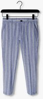 Blauw/wit gestreepte SCOTCH & SODA Pantalon STRIPED RELAXED SLIM FIT-LINEN DRESSED PANTS - medium