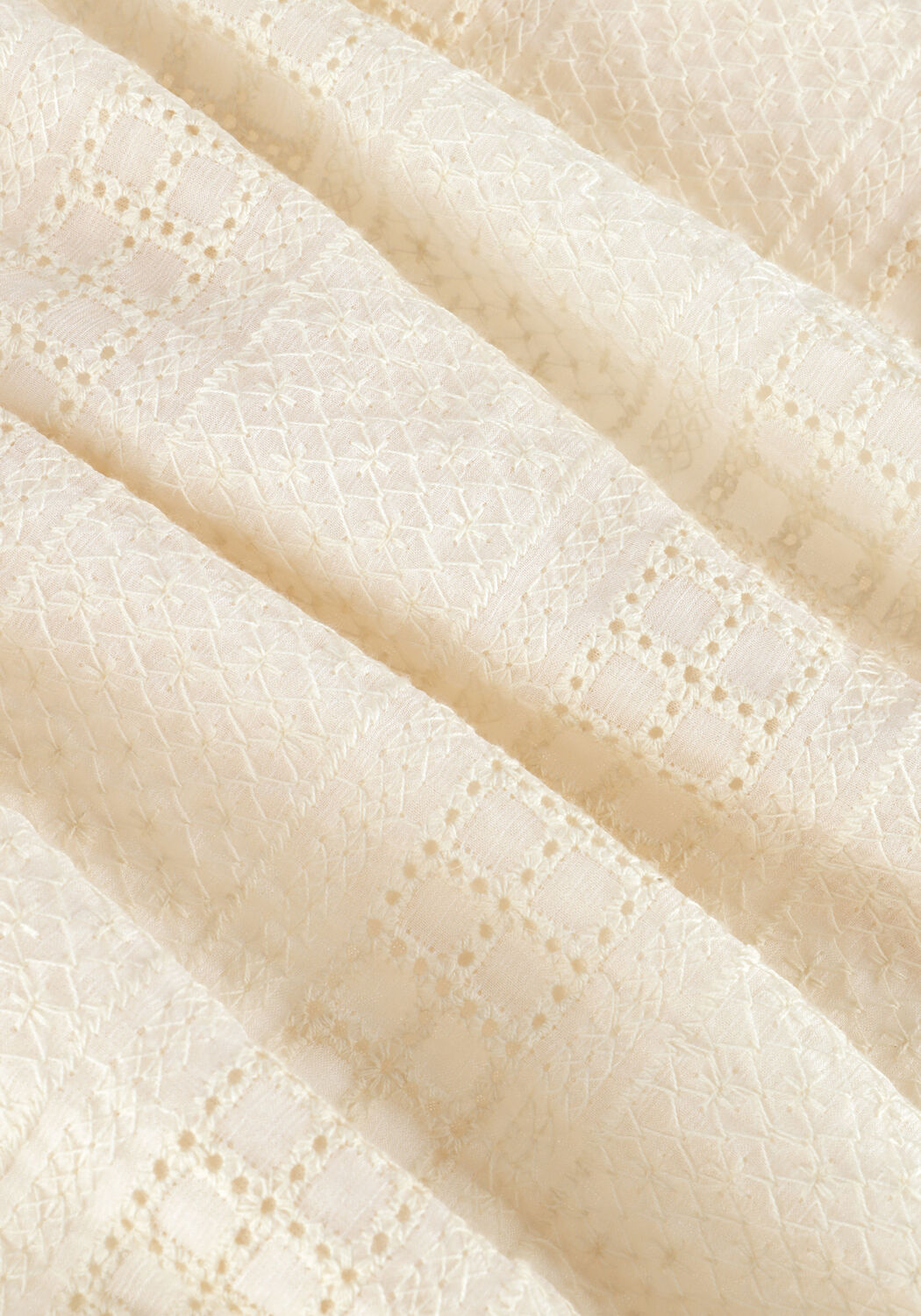 Ecru NOBELL Blouses TIMRE EMBROIDERED CHIFFON BLOUSE - large