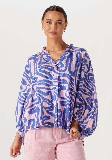 Multi POM AMSTERDAM Blouses BLOUSE WAVES PINK LINEN - large