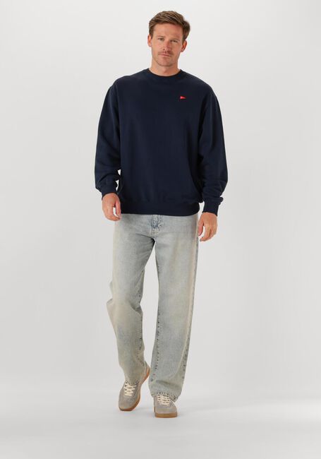 Donkerblauwe FORÉT Sweater FLAG SWEATSHIRT - large