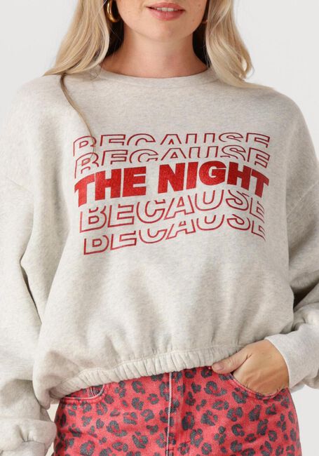 Grijze BY-BAR Sweater BODIL NIGHTS SWEATER - large