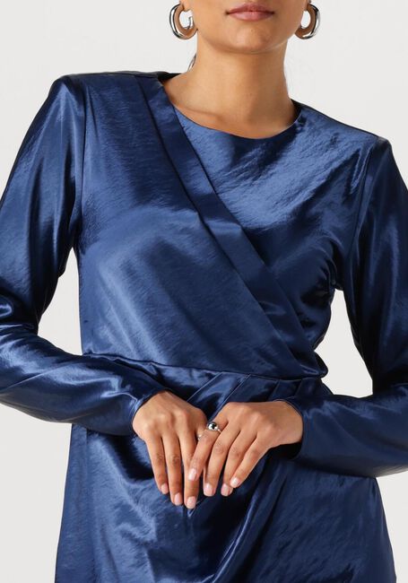 Donkerblauwe Y.A.S. Mini jurk YASGISELA LS DRESS - large