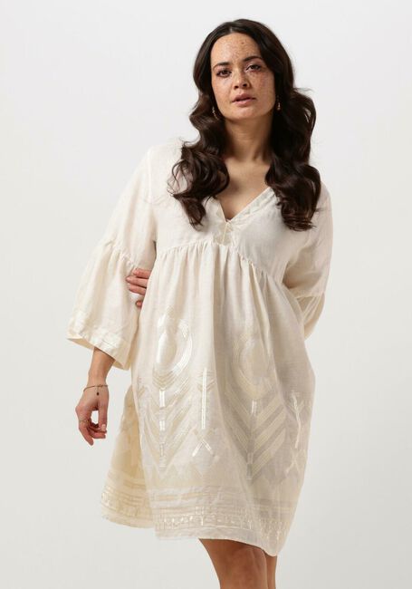 Creme GREEK ARCHAIC KORI Mini jurk 230645 - large