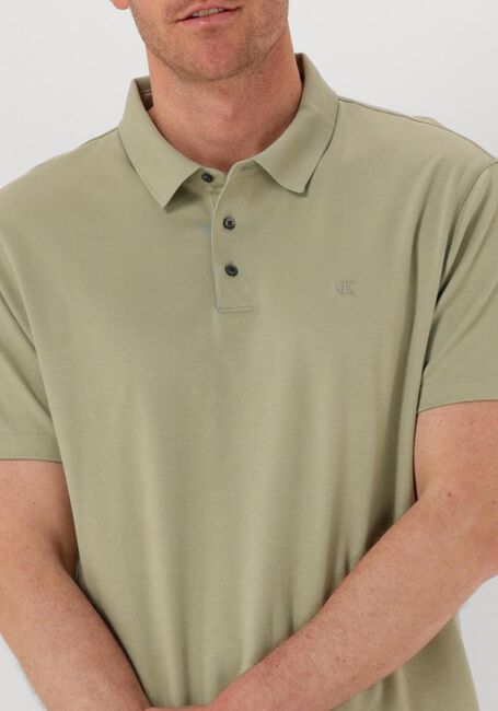 Groene CALVIN KLEIN Polo SS SUPIMA CHEST EMB - large