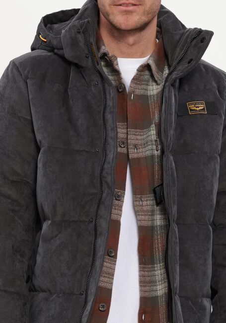 Antraciet PME LEGEND Gewatteerde jas SEMI LONG JACKET GOBBLER - large