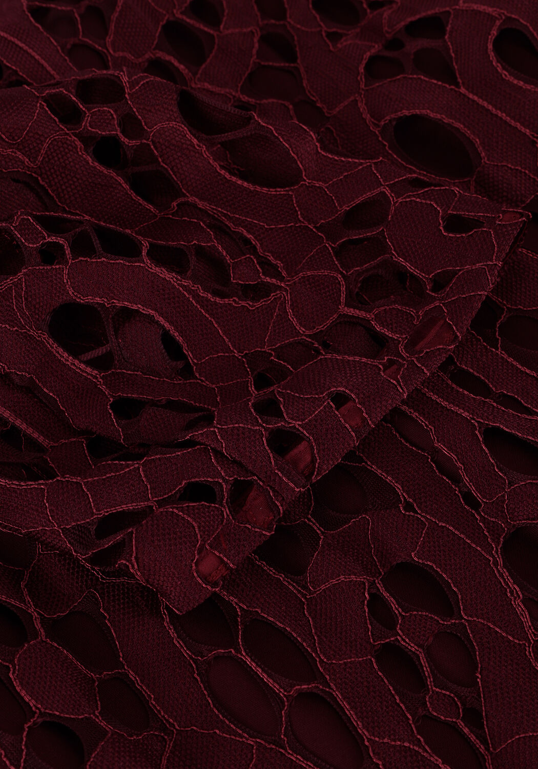 Rode VANILIA Midi jurk LACE MIDI DRESS - large