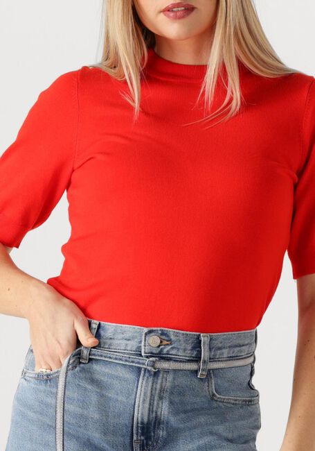 Rode Y.A.S. Trui YASLENA SS KNIT PULLOVER - large