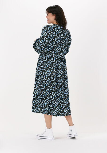 Blauwe MSCH COPENHAGEN Midi jurk KALIKA JALINA DRESS AOP - large