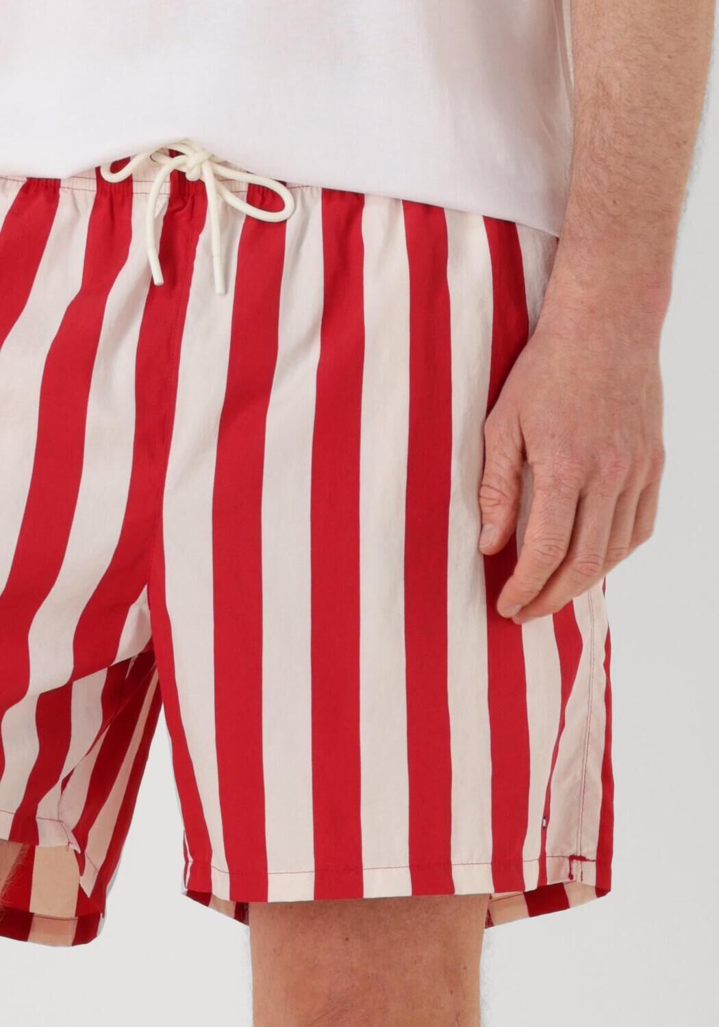 TOMMY HILFIGER Heren Zwembroeken Medium Drawstring Print Rood