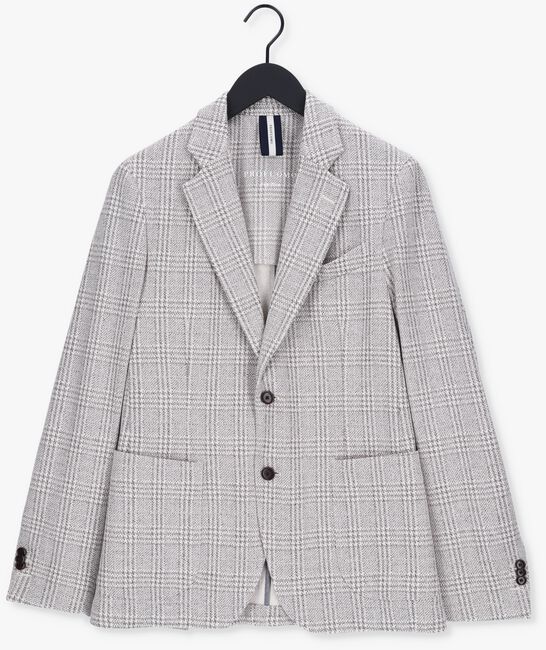 Beige PROFUOMO Colbert JACKET KNIT CHECK BEIGE - large