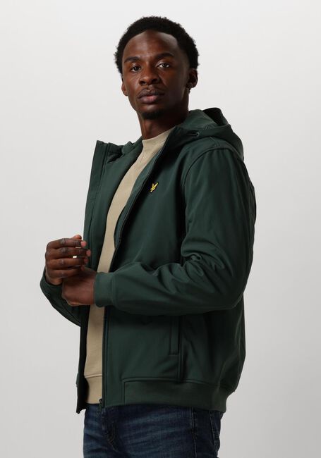 Blauwe LYLE & SCOTT Jack FLEECE BACK SOFTSHELL JACKET - large