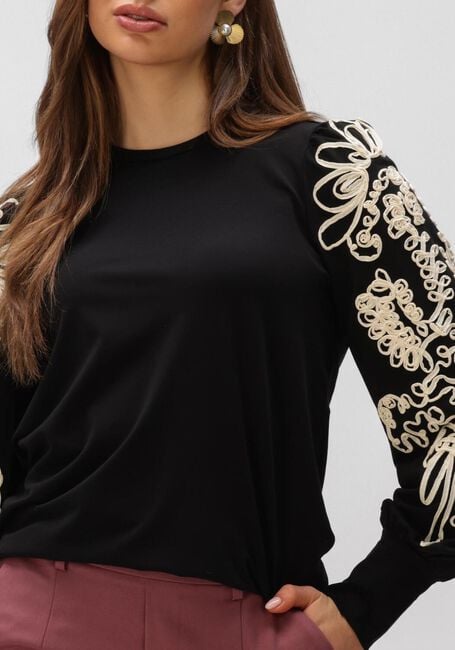 Zwarte OBJECT Trui OBJCAROLINE JOANA L/S TOP - large