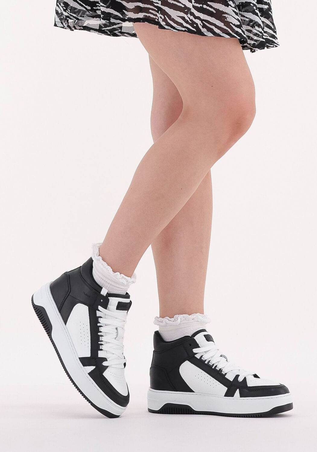 Halfhoge sneakers deals dames zwart