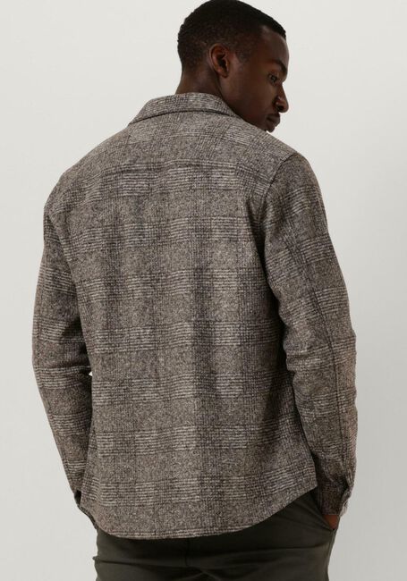 Grijze PROFUOMO Overshirt OVERSHIRT KNIT CHECK - large