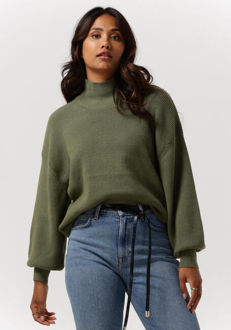 Olijf MSCH COPENHAGEN Coltrui MAGNEA RACHELLE RIB PULLOVER - large