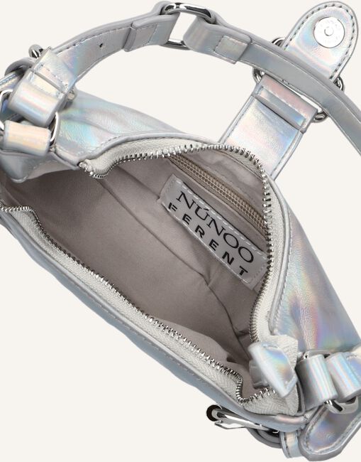 Zilveren NÚNOO Schoudertas PALMA RECYCLED COOL Zilveren NÚNOO Schoudertas PALMA RECYCLED COOL - large