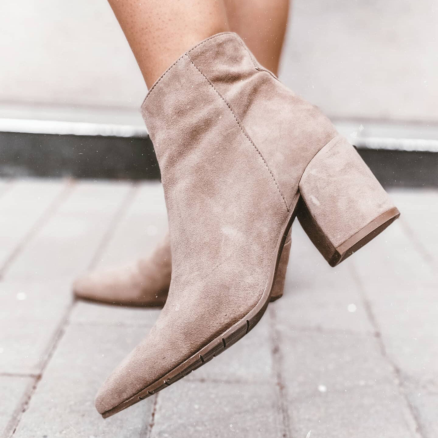 Beige NOTRE-V Enkellaarsjes AI30 - large