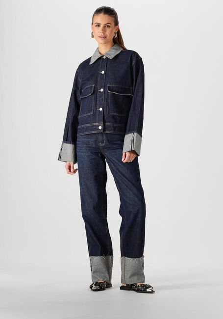 Donkerblauwe Y.A.S. Spijkerjas YASMARIA LS DENIM JACKET S. - large