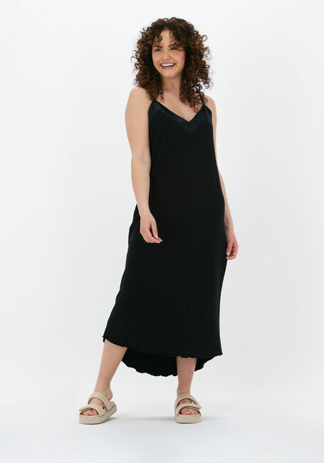 Zwarte 10DAYS Midi jurk DRESS FLEECE - large