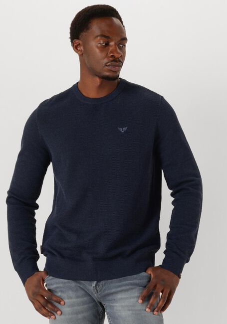 Donkerblauwe PME LEGEND Trui COTTON MODAL - large