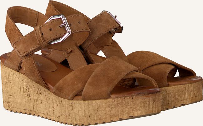 Cognac OMODA Platte sandalen 722017 Cognac OMODA Platte sandalen 722017 - large