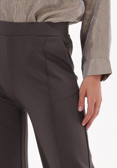 Taupe KNIT-TED Wijde broek FLOOR PANT - large