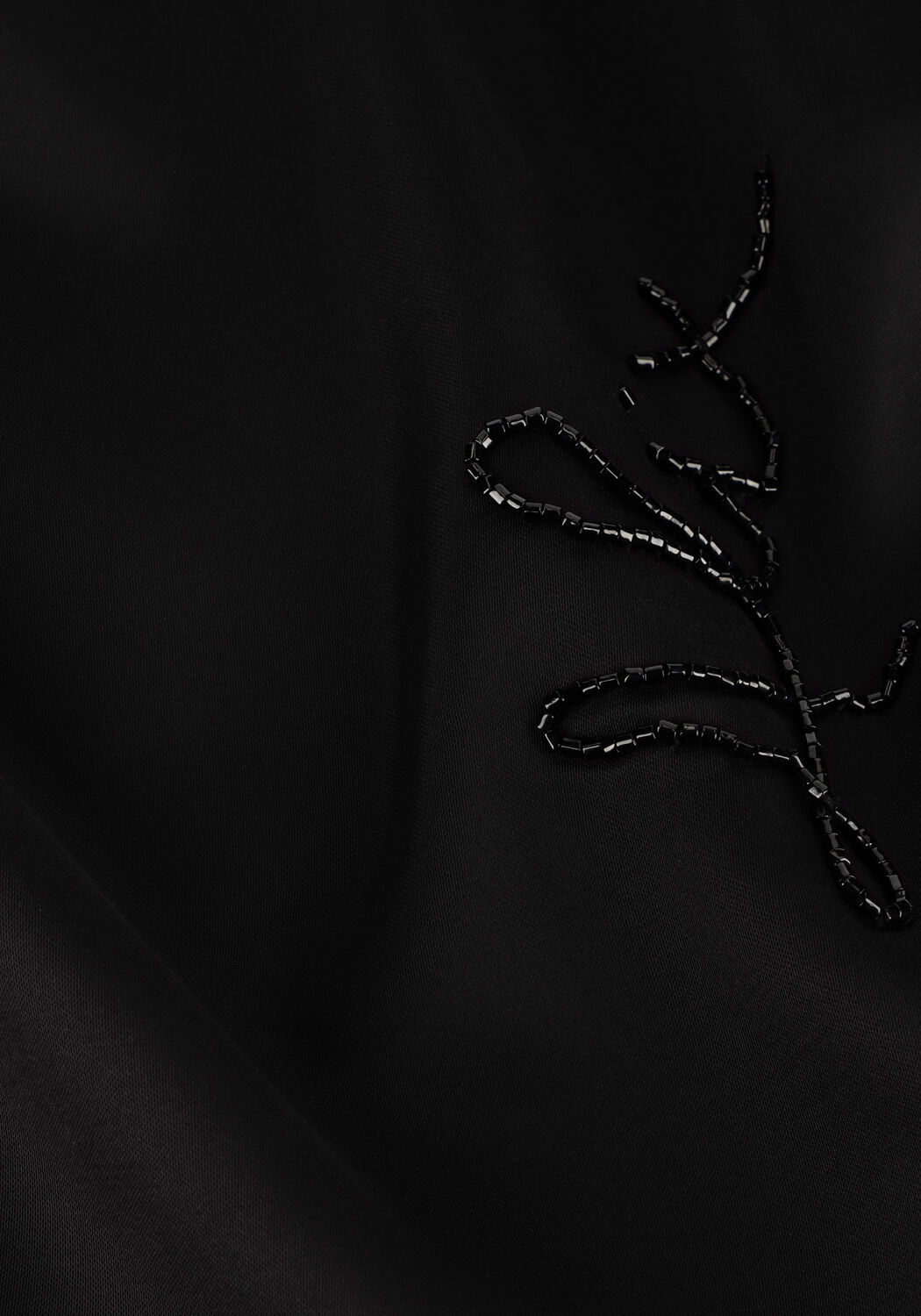 Zwarte ALIX THE LABEL Top LADIES WOVEN SATIN BEADED CAMISOLE - large