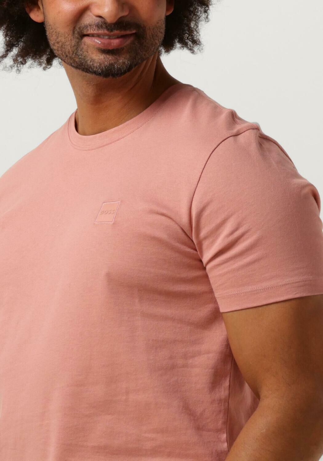 BOSS Heren Polo's & T-shirts Tales Roze