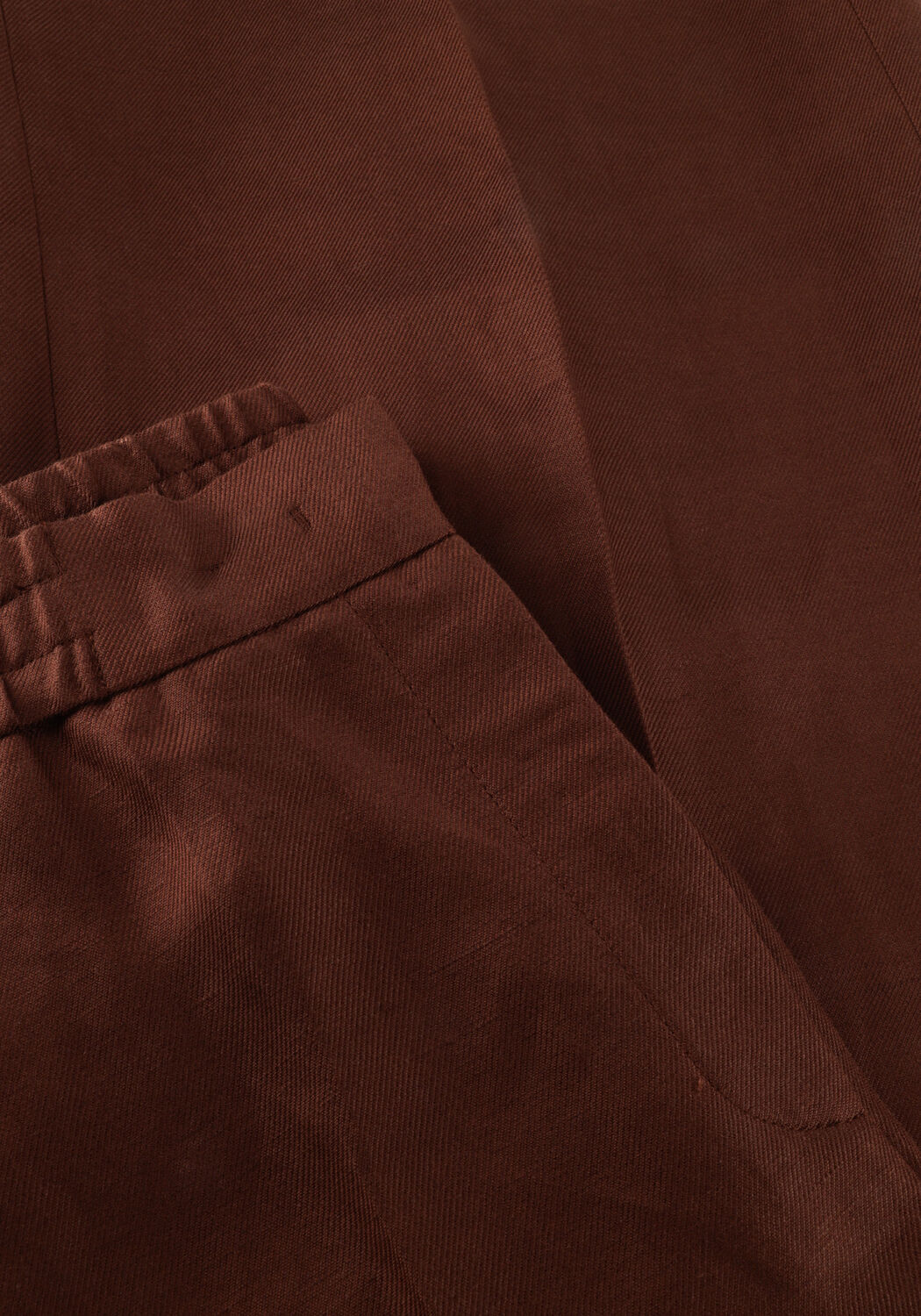 Bruine BEAUMONT Wijde broek GIRONA PANTS - large