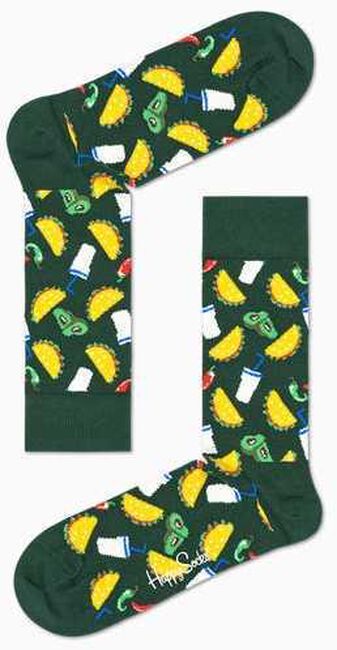 Groene HAPPY SOCKS Sokken TACO - large