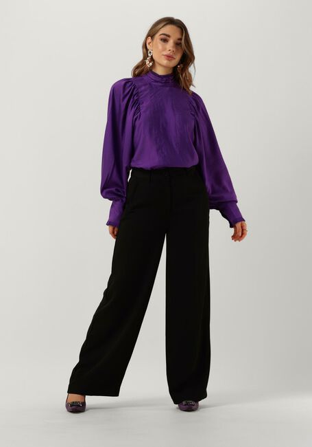 Zwarte CO'COUTURE Wijde broek CELESTE WIDE PANT - large