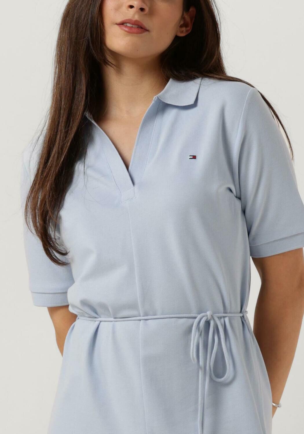 TOMMY HILFIGER Dames Jurken Opn Plkt Lyll Polo Dress Lichtblauw