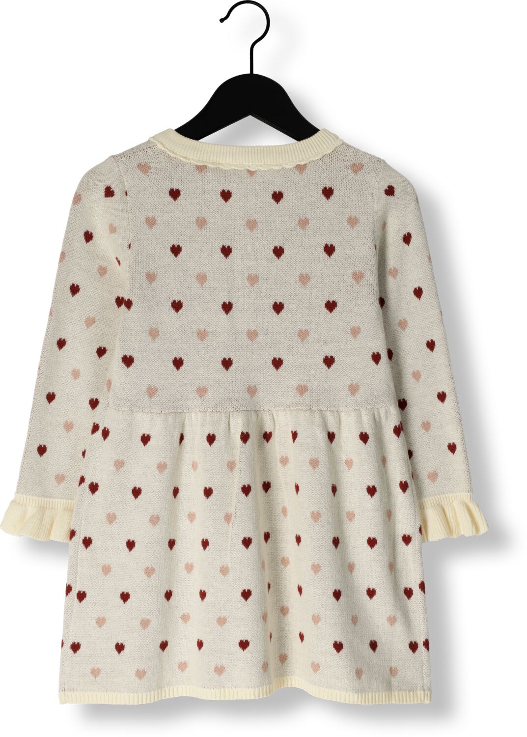 LIL' ATELIER Baby Jurken Nmfsaran Ls Knit Dress Heart Beige