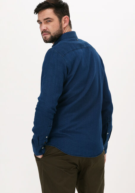 Donkerblauwe PME LEGEND Casual overhemd LONG SLEEVE SHIRT INDIGO DENIM - large
