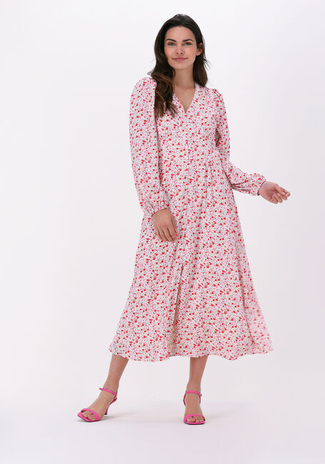 Rode NEO NOIR Midi jurk TIMMA SWEET FLORAL DRESS - large